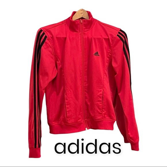 adidas Tops - Women’s adidas bundle red track jacket sz medium with climacool alpha skin